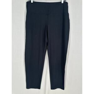 J Jill Pants Womens Medium Petite MP Black Smooth Fit Slim Leg Stretch Pull On